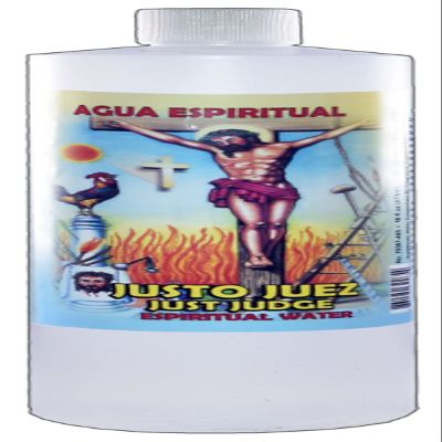 1 BOTTLE JUST JUDGE SPIRITUAL WATER-JUSTO JUEZ AGUA ESPIRITUAL 16OZ - MAGICK PAGAN