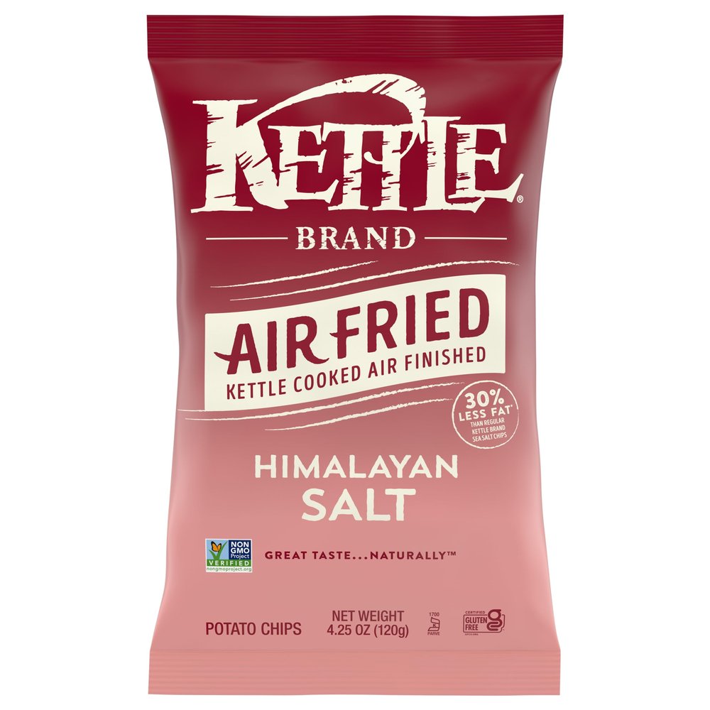 KETTLE FOODS Air Fried Himalayan Salt Chips, 4.25 OZ