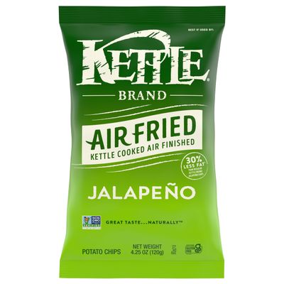 KETTLE FOODS Air Fried Jalapeno Chips, 4.25 OZ