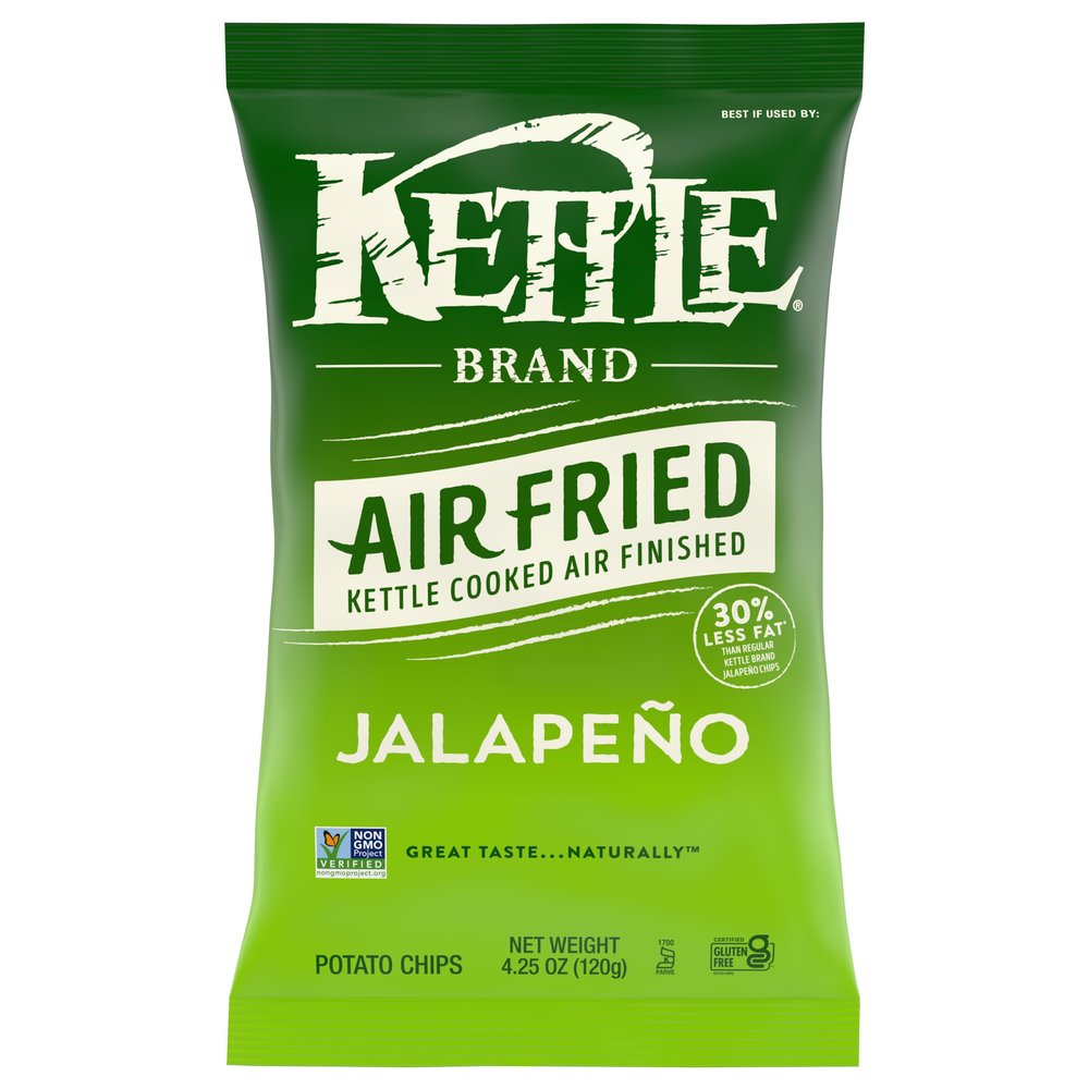 KETTLE FOODS Air Fried Jalapeno Chips, 4.25 OZ