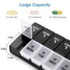 7 Day Pill Organizer 2 Times a Day, Large Weekly AM PM Pill Box, Day Night Medicine Organizer, Pill Case Twice A Day, Pill Container view 3