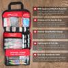330 Piece First Aid Kit, Premium Waterproof Compact Trauma Medical Kits for Any Emergencies, Ideal for Home, Office, Car, Travel, Outdoor, Camping, Hiking, Boating (Red) view 3