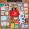 330 Piece First Aid Kit, Premium Waterproof Compact Trauma Medical Kits for Any Emergencies, Ideal for Home, Office, Car, Travel, Outdoor, Camping, Hiking, Boating (Red) view 4
