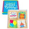 Happy Birthday Cookies 4 PACK Gift Basket for Kids Men Women | Decorated Sugar Cookie Gift Box | Individually Wrapped Party Favors Nut Free (Birthday, Standard Box) view 1