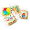Happy Birthday Cookies 4 PACK Gift Basket for Kids Men Women | Decorated Sugar Cookie Gift Box | Individually Wrapped Party Favors Nut Free (Birthday, Standard Box) view 2