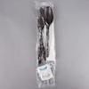 KitchenDine 100 Pack Medium Weight Wrapped Black Plastic Cutlery Pack with Napkin and Salt/Pepper Packets (Black) view 3