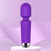 AEVEONE Personal Mini Massager - Handheld Vibration Wand, Quiet & Waterproof - 20 Speeds 8 Patterns Cordless Vibrating for Neck, Back, Tension Relief & Sports Recovery - Purple