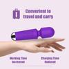 AEVEONE Personal Mini Massager - Handheld Vibration Wand, Quiet & Waterproof - 20 Speeds 8 Patterns Cordless Vibrating for Neck, Back, Tension Relief & Sports Recovery - Purple view 2