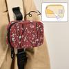 ZOEO Cherry Pill Cases Bag Red Floral Plum Vitamin Pill Box Organizers 7 Day Medicine Container Case Supplement Holder view 2