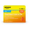 Amazon Basic Care Daytime Cold and Flu Relief Softgels, Non-Drowsy Cold Medicine, Relief of Pain, Fever, Cough, Sore Throat, Nasal Congestion, 24 Count view 1