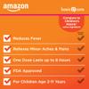 Amazon Basic Care Children's Ibuprofen Oral Suspension 100 mg per 5 mL, Pain Reliever and Fever Reducer, Non-Staining Dye-Free Berry , For Sore Throat, Headache and Toothache, 8 fl oz (Pack of 1) view 3