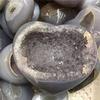 1pc Natural Healing Crystals Gemstone Natural Agate geode Heart for Gift 80mm view 2
