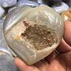 1pc Natural Healing Crystals Gemstone Natural Agate geode Heart for Gift 80mm view 3