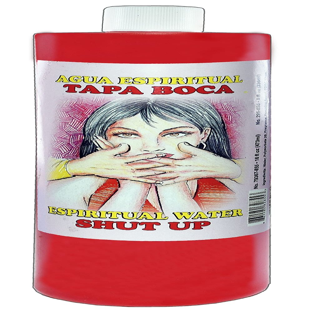 MISTIC 3 BOTTLES SHUT UP SPIRITUAL WATER- TAPA BOCA AGUA ESPIRITUAL 16OZ-WICCA-MAGICK-PAGAN
