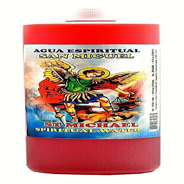 MISTIC 3 BOTTLES SAINT MICHAEL SPIRITUAL WATER- SAN MIGUEL AGUA ESPIRITUAL 16OZ-WICCA-MAGICK-PAGAN