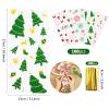 Kesote Christmas Cellophane Treat Bags, 100 Pieces Santa Xmas Snowflake Plastic Goodie Candy Treat Bags Bulk with Twist Ties for Chrismas Party Favor Supplies view 2