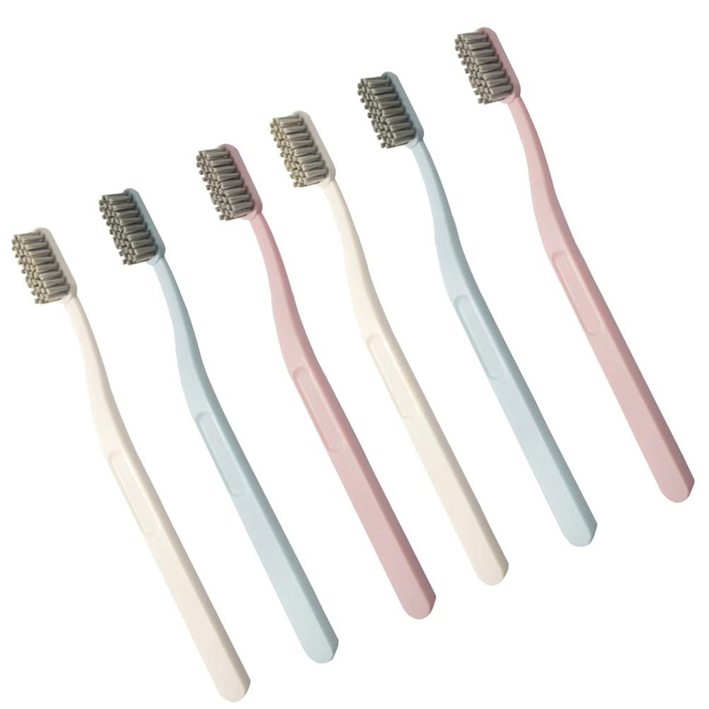 Healifty 6pcs Toothbrush for Adults Soft Bristles for Deep Clean Random Color Practical Tooth Cleaning Tools for Daily Oral Care