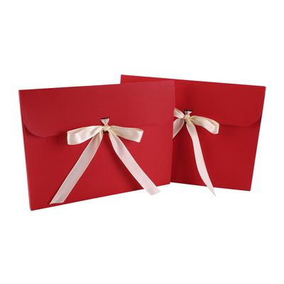 10pcs Paper Envelope Gift Bags with Ribbon Bowknot Holiday Envelope Party Gift Card Packaging Bag Wedding Presents Box for Underwear Silk Scarf Greeting Cards