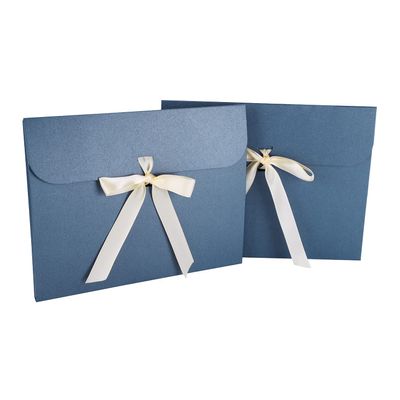 10pcs Paper Envelope Gift Bags with Ribbon Bowknot Holiday Envelope Party Gift Card Packaging Bag Wedding Presents Box for Underwear Silk Scarf Greeting Cards
