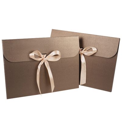 10pcs Paper Envelope Gift Bags with Ribbon Bowknot Holiday Envelope Party Gift Card Packaging Bag Wedding Presents Box for Underwear Silk Scarf Greeting Cards