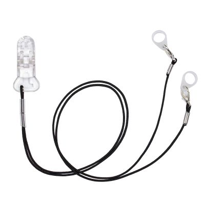 Hearing Aid Clip for Seniors Adults - Anti-Lost Lanyard Protector BTE Clip Holder Rope with Loops and Clip and Security ClipBlack