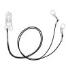 Hearing Aid Clip for Seniors Adults - Anti-Lost Lanyard Protector BTE Clip Holder Rope with Loops and Clip and Security ClipBlack view 1