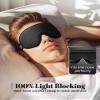 WAOAW Sleep Mask for Men Women: Blackout Eye Masks for Sleep - 3D Breathable Soft Comfortable Eye Mask for Travel - Adjustable Light Blocking Night Masks for Sleeping view 3