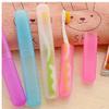 1pc Travel Toothbrush Holder Case Portable Toothbrush Dust Proof Protect Box for Business Trip Holiday Camping Random Color view 2