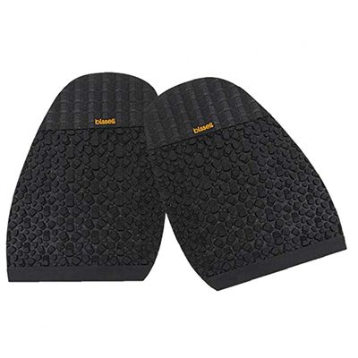 1pair Rubber Soles Anti Slip Cushion Extra Thicken Soles Protector Pads Against Pain and Blisters (Black)