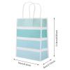 25 PCS Gift Bag Kraft Paper for Wedding Candy Favor Bag with Handle, Kraft Paper Gift Bag Kraft Paper for Wedding(Green) view 2