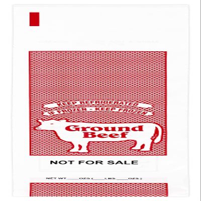 Mainca Ground Beef Freezer Bags ("NOT FOR SALE") - 2 Lb. Size - Package of 100