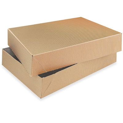 2-Piece Kraft Apparel Gift Boxes - 11 12 x 8 12 x 1 58" -5 Pack