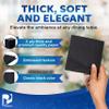 Paterson Paper Black Paper Beverage/Cocktail Napkins Bulk (2 Ply, Embossed Edge, 9" x 9" - 3200/Case) view 4