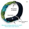 Adjustable Designer Anxiety Bracelet  Acupressure Wristband for Stress, Focus, Mindfulness, Daily Reset (large 8 in) view 2