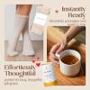 Unboxme Get Well Gift Box - USDA Organic Get Well Soon Self Care Package for Women | Fluffy Socks, Mug, Lemon & Ginger Tea Set, Sea Salt, Sage Scented Candle, Sending Hugs Card | Feel Better Basket view 4