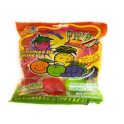 Din Don Fruity's JU-C Jelly Fruit Snacks, TikTok Challeges Games (Pack of 1 (12.6 oz)