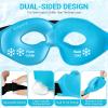 Comfytemp Cold Gel Eye Mask, Cooling Eye Ice Pack for Puffiness, FSA Eligible HSA, Reusable Cold Compress Sleeping Mask for Puffy Eye, Dry Eyes, Sinus, Dark Circle, Migraine Relief, 2 Temp Side, 1 Pcs view 3