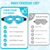 Comfytemp Cold Gel Eye Mask, Cooling Eye Ice Pack for Puffiness, FSA Eligible HSA, Reusable Cold Compress Sleeping Mask for Puffy Eye, Dry Eyes, Sinus, Dark Circle, Migraine Relief, 2 Temp Side, 1 Pcs view 4
