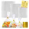 Labeol 300pcs Cellophane Bags 6X9 5X7 4X6 Cellophane Treat Bags with Ties Goodie Bag Clear Gift Bag Candy Cookie Party Favor Wraps for Packaging view 1
