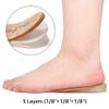 Dr. Foot's Adjustable Orthopedic Heel Lift for Leg Length Discrepancies, Height Increase Insole for Heel Spurs, Heel Pain, Sports Injuries, and Achilles tendonitis (Large- Women's 10-13|Men's 9-14) view 2