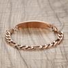 LinnaLove medical alert bracelets for men women Stainless steel Interchangeable medical bracelets, free engraving (ROSE GOLD-8.5 inches-customize) view 3