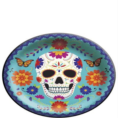 Dia De Los Muertos 10" Round Plates