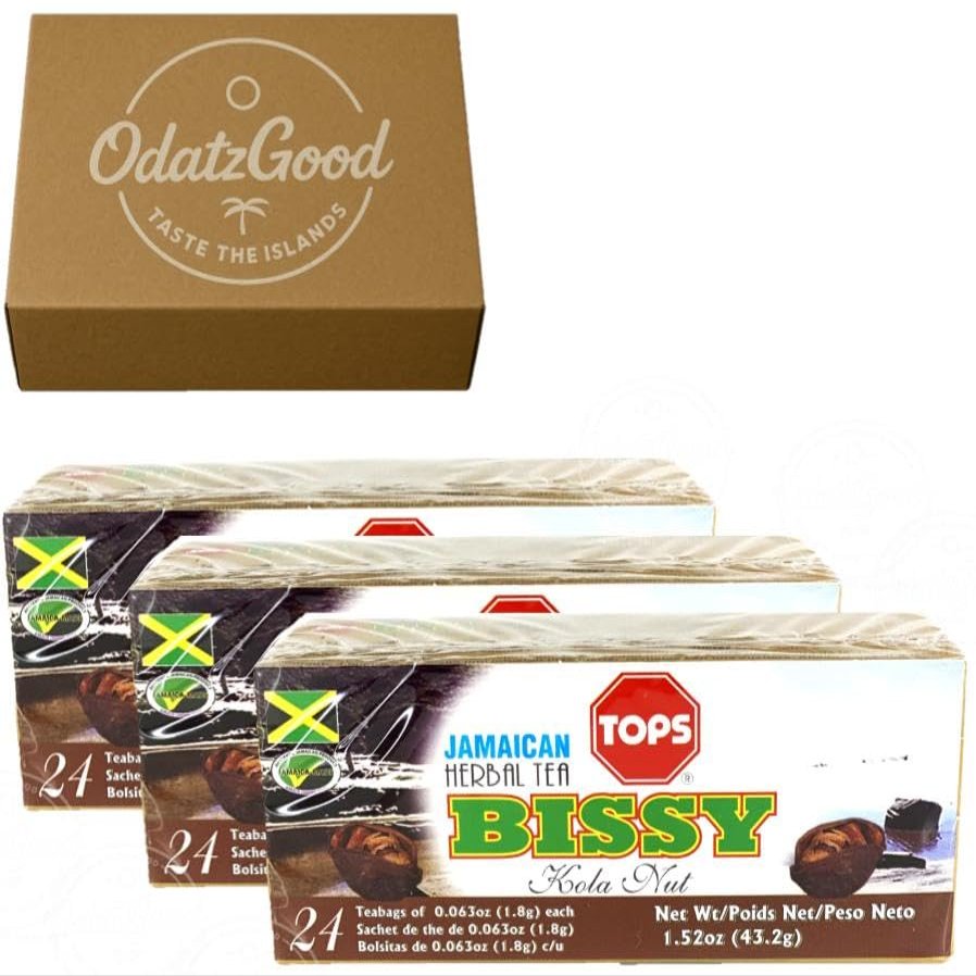 Tops Bissy Tea 24Tea Bags (43.2g) 3-Pack  Product of Jamaica  Curated & Packaged by ODatzGood