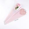 JOSON 24Pcs/6 color flower packaging bag single rose flower bag waterproof material simple diamond heart shape gift packaging view 3