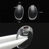 Eyeglass Nose Pads 2Pairs Anti-Slip Soft Silicone Glasses Nose Pieces Push in Pushin Replacement for Silhouette Frameless Glasses Eyeglasses Sunglasses view 2