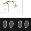 Eyeglass Nose Pads 2Pairs Anti-Slip Soft Silicone Glasses Nose Pieces Push in Pushin Replacement for Silhouette Frameless Glasses Eyeglasses Sunglasses view 4