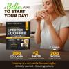 MariGold High Protein Collagen Coffee - Vanilla Collagen Latte, Dairy Free, 20g Grass-Fed Type I & III Collagen Peptides, Energy Boost, 2 Shots Organic Espresso, Non-GMO, 1 Lb Bag, 15 Servings view 2