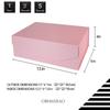 OBMMIRAO Upgrade 5Pcs Pink 13x9x4 Inch Hard Large Gift Box with Lid, Foldable Magnetic Gift Boxes,Groomsman Box Bridesmaid Proposal Box, Reusable Gift Boxes for Clothes view 2