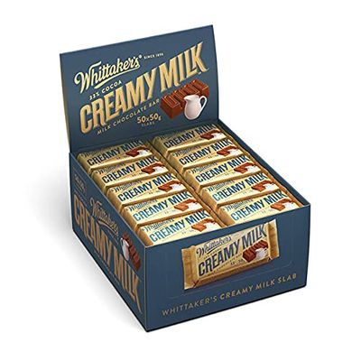 Whittaker's Creamy Milk Slab 50g (Pack of 50) Made in New Zealand