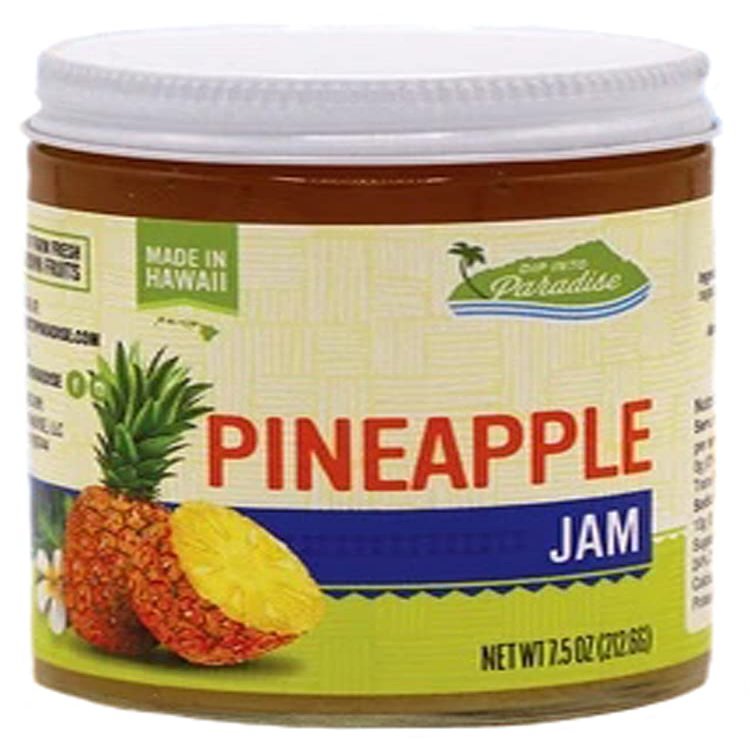 Dip Into Paradise Gourmet Pineapple Jam, Made in Hawaii, Dip into Paradise, 7.5 oz.